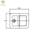 GL-12146 Edelstahl Flush Mount Locking Paddle Riegel